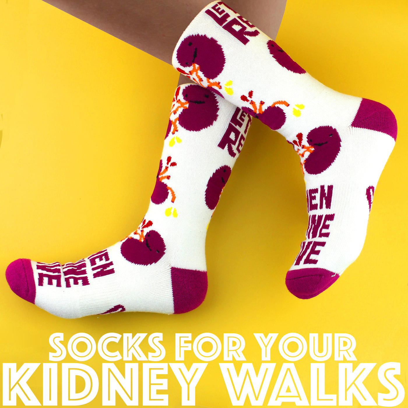 Kidney Socks - When Urine Love + Let's Get Renal - I Heart Guts