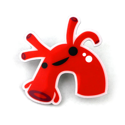 Aorta Lapel Pin - Heart's Bloody Buddy - I Heart Guts