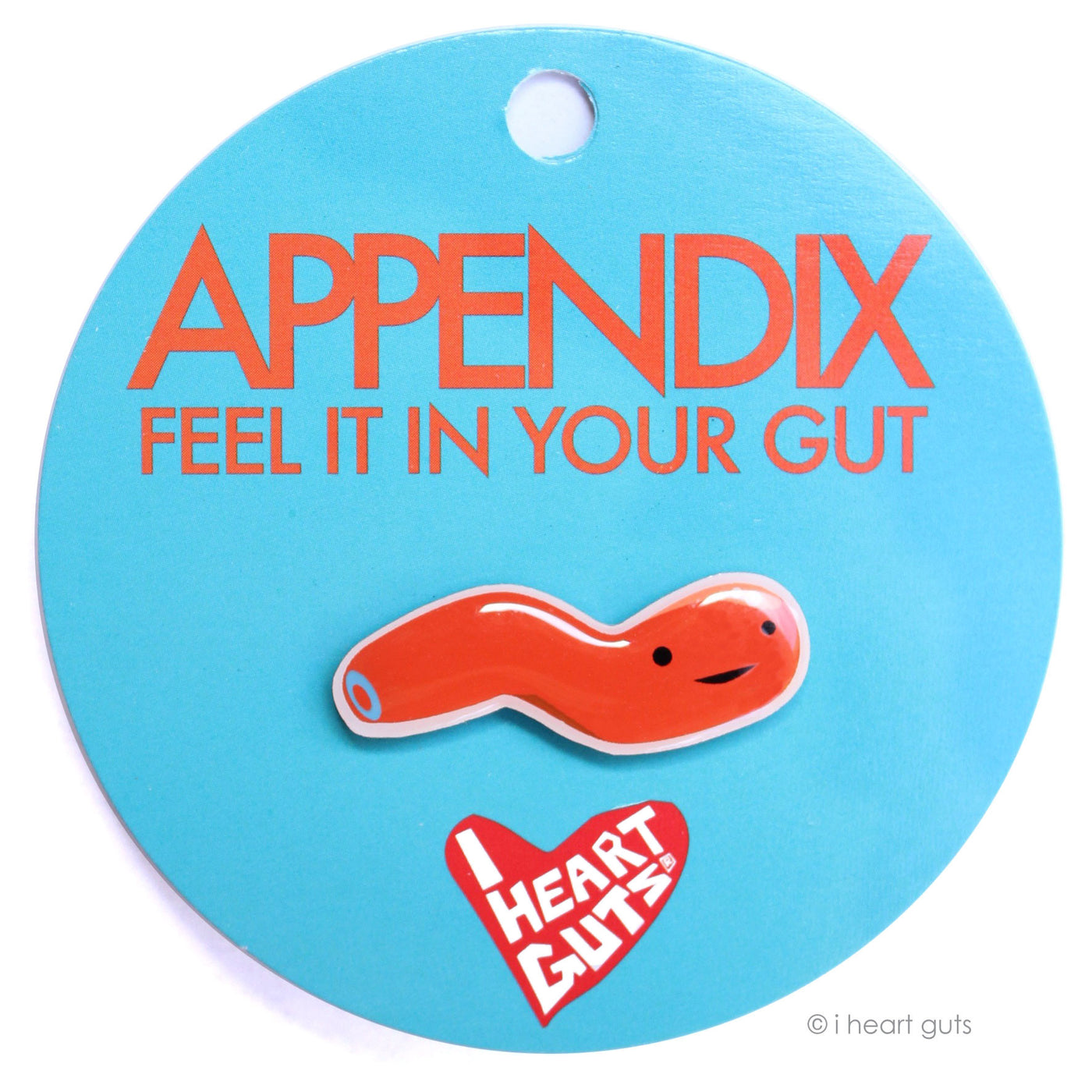 Cute Appendix Pin - Funny Appendix Removal Surgery Gift - Appendicitis or Appendectomy Gifts