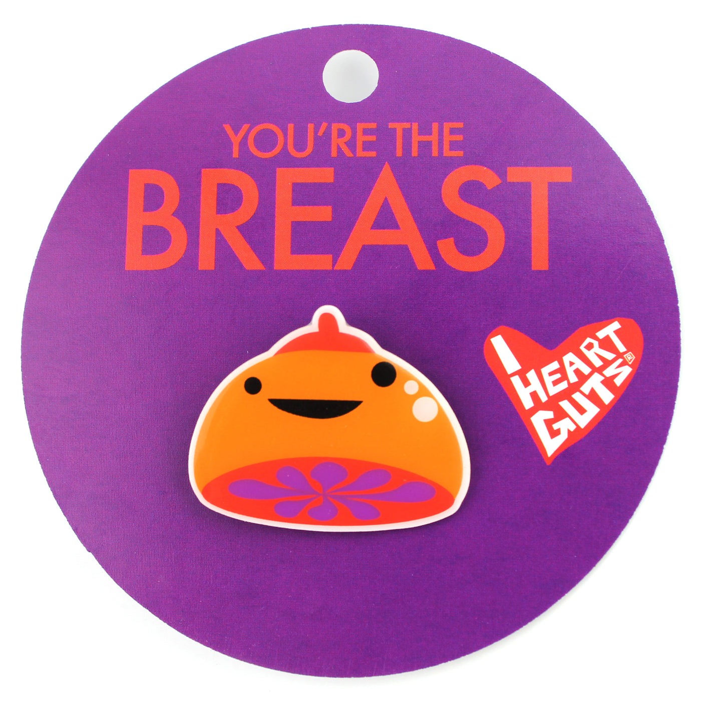 breast enamel pin breast-cancer cute funny mastectomy chemo radiation humor gift mammogram breast