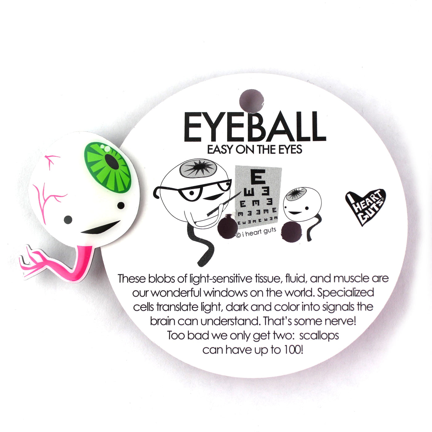 Eyeball Lapel Pin | Cute Funny Eye Surgery, Eye Doctor Pin - Eye Care Pins & Gifts