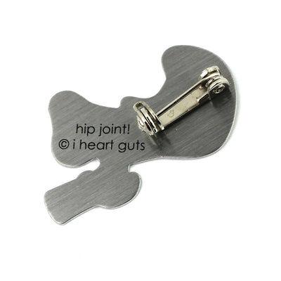 Hip Joint Lapel Pin - Love This Hip Joint Replacement Surgery Funny Gift - I Heart Guts