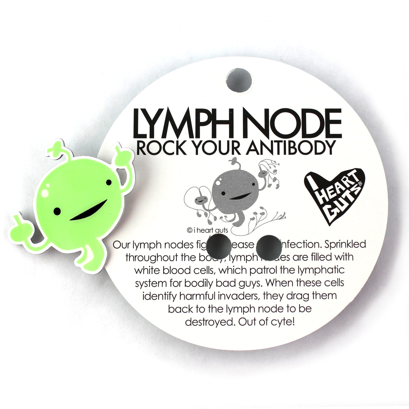 Lymph Node Lapel Pin | Lymphoma Gift Ideas - Cancer Staging Gifts - Immunologist Pins - F Cancer Gifts 
