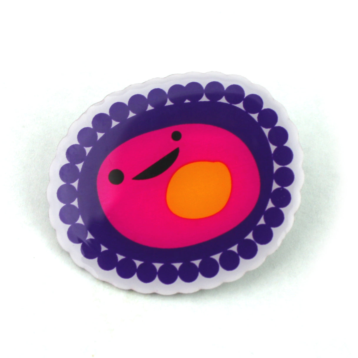 Ovum Lapel Pin | OB/GYN Funny Cute IVF TTC Ovulation - Ovum Character Enamel Pin