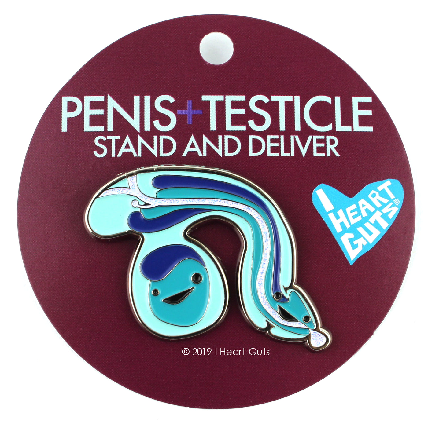 Penis Enamel Pin | Sparkly Penis Enamel Pin - Funny Cute Penis Glitter Pin