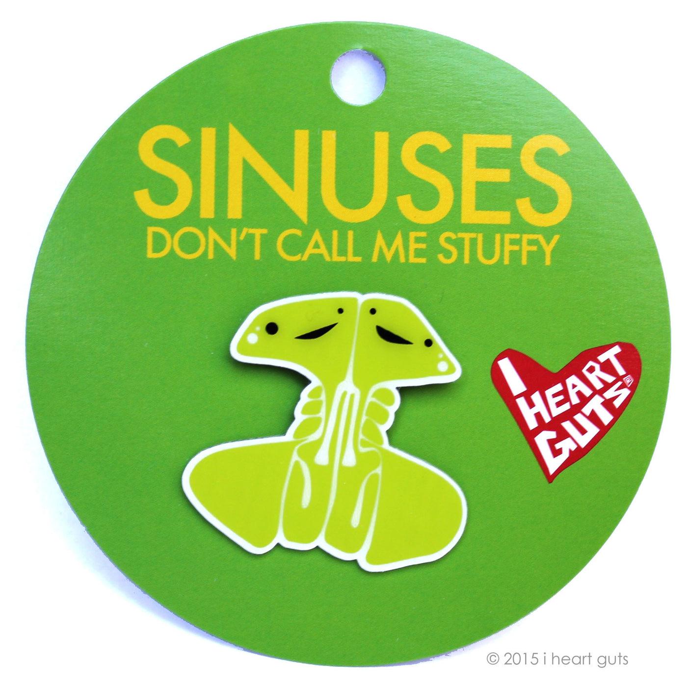 Sinus Lapel Pin - Cute Sinuses Pin - Sinusitis Surgery Pin Cute & Funny 