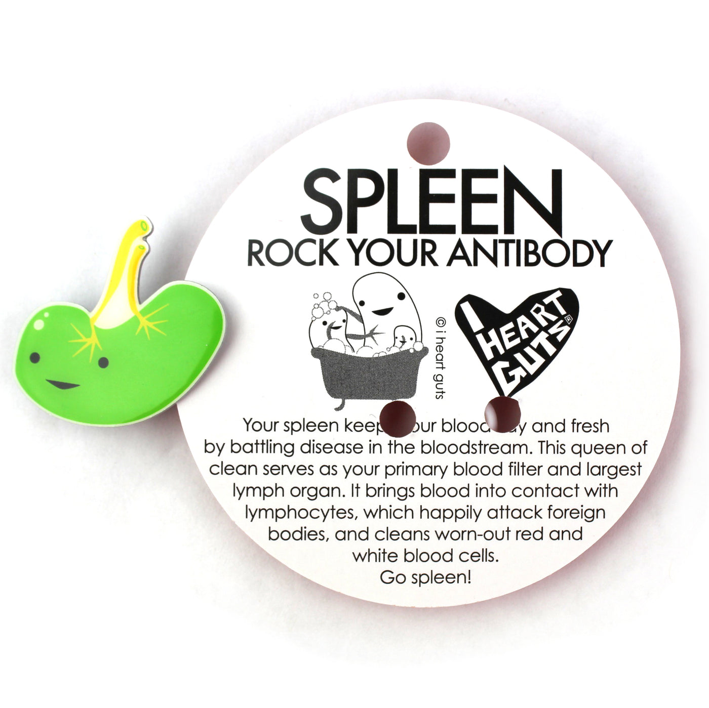 Spleen Lapel Pin - Spleen Removal Funny Pin - Mono Spleen Surgery Gift