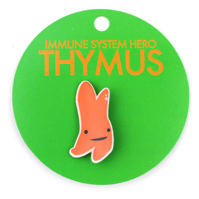 Thymus Gland Lapel Pin - Not Immune To Your Charms - I Heart Guts