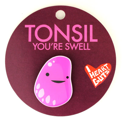 Tonsil Lapel Pin - Tonsil Surgery Pin - Cute Funny Tonsillectomy Pins & Gifts