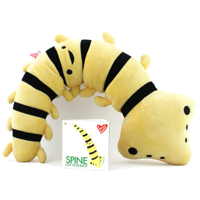 Spine Plushie - Got Your Back - Flexy Spinal Column Pillow - I Heart Guts