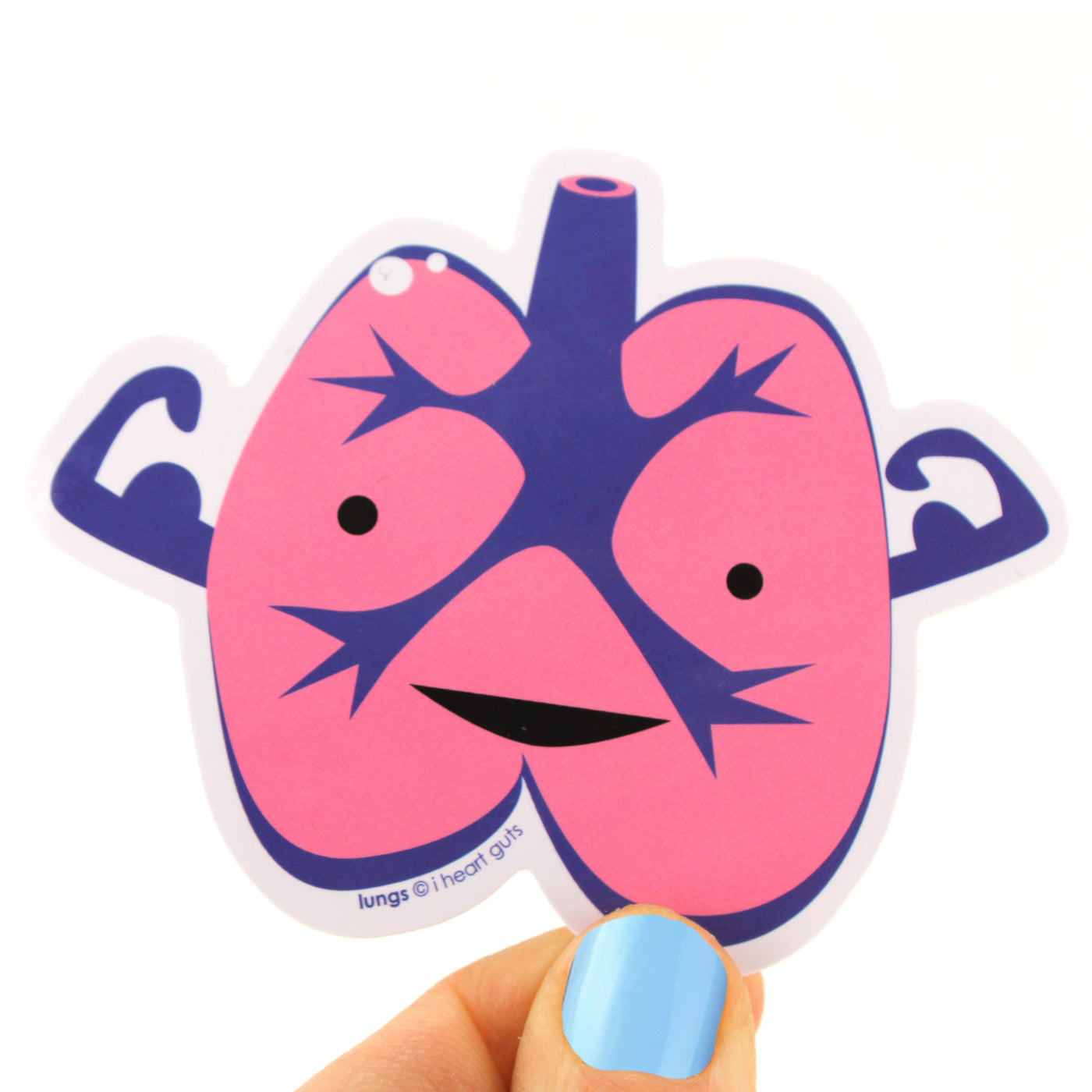 Lung Stickers | Cute Lung Stickers for Asthma, Cystic Fibrosis, COPD, Transplant