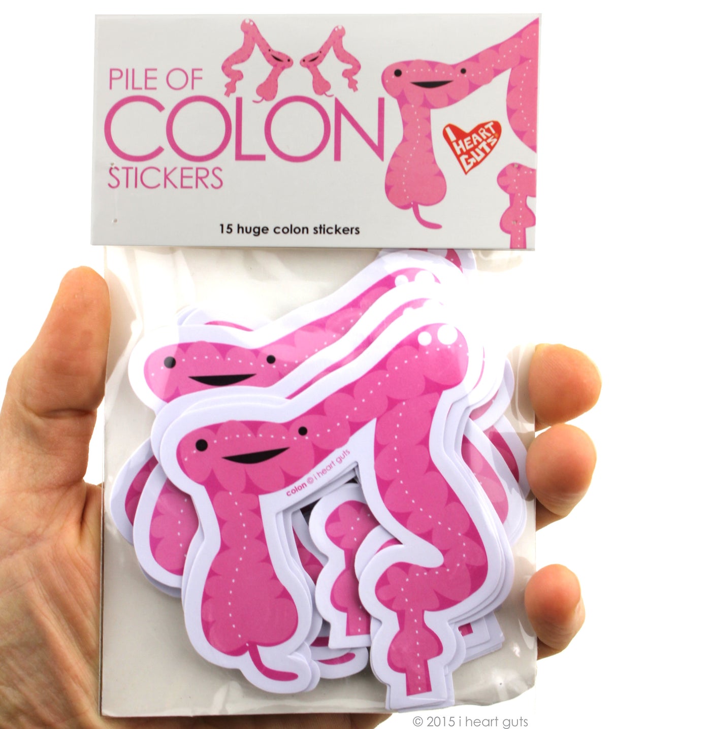Colon Stickers - Cute Colon Stickers for IBS IBD Humor and Awareness
