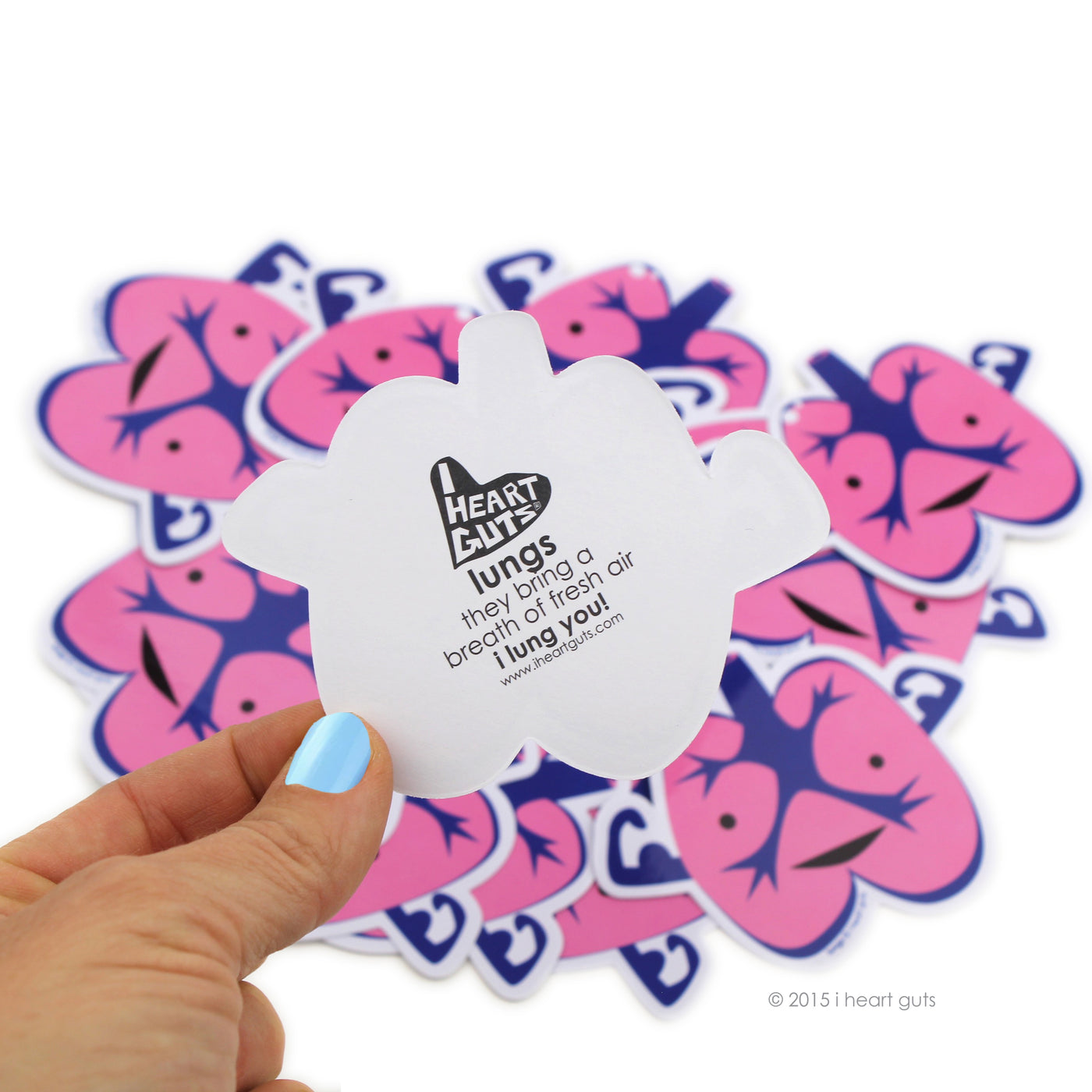 Lung Stickers | Cute Lung Stickers for Asthma, Cystic Fibrosis, COPD, Transplant